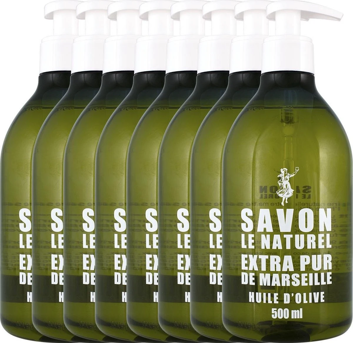 Savon Le Naturel Handzeep Olijfolie Extra Pur Van Marseille - 8 X 500 Ml 5 Savon Le Naturel Handzeep Olijfolie Extra Pur Van Marseille - 8 X 500 Ml - Afbeelding 3