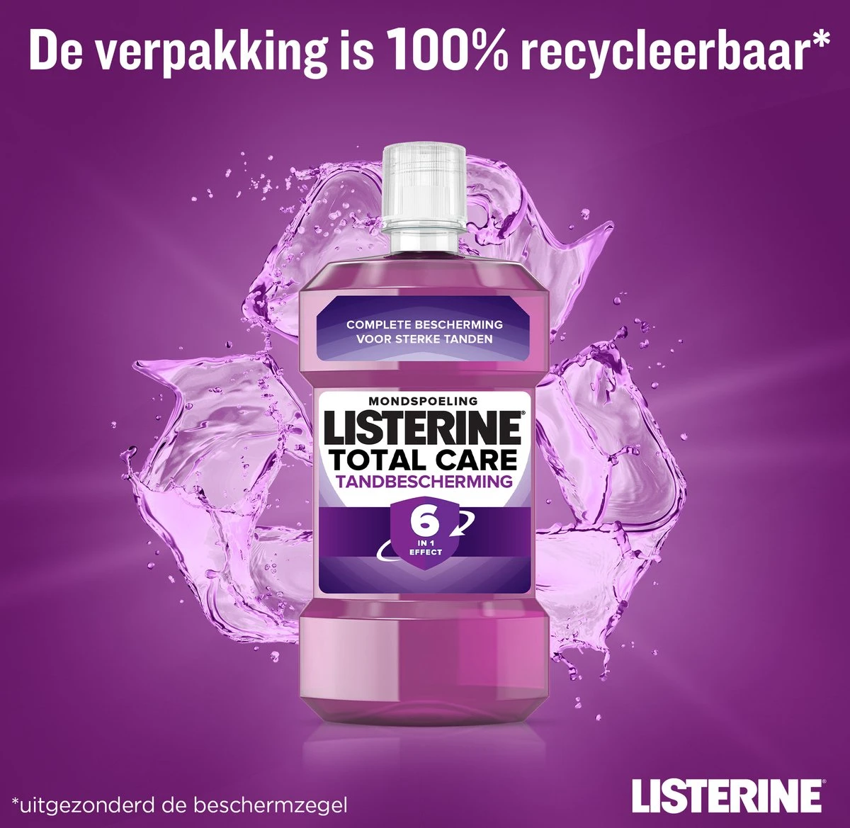 LISTERINE Total Care Tandbescherming, Mondspoeling, Biedt Complete Bescherming Voor Sterke Tanden Met 6 In 1 Effect, 3 X 500 Ml 9 LISTERINE Total Care Tandbescherming, Mondspoeling, Biedt Complete Bescherming Voor Sterke Tanden Met 6 In 1 Effect, 3 X 500 Ml - Afbeelding 7