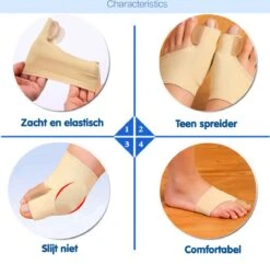 Merkloos Hallux Valgus Teenbeschermers - 2 Stuks - Teenspreiders -Winkel Voor Persoonlijke Verzorging 1200x1170 11