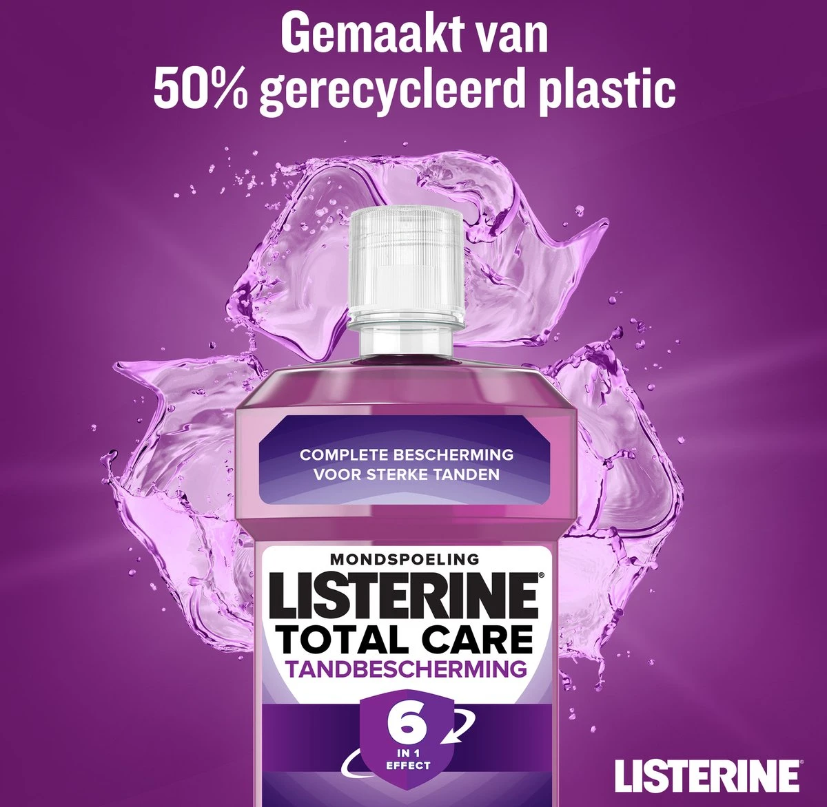 LISTERINE Total Care Tandbescherming, Mondspoeling, Biedt Complete Bescherming Voor Sterke Tanden Met 6 In 1 Effect, 3 X 500 Ml 10 LISTERINE Total Care Tandbescherming, Mondspoeling, Biedt Complete Bescherming Voor Sterke Tanden Met 6 In 1 Effect, 3 X 500 Ml - Afbeelding 8