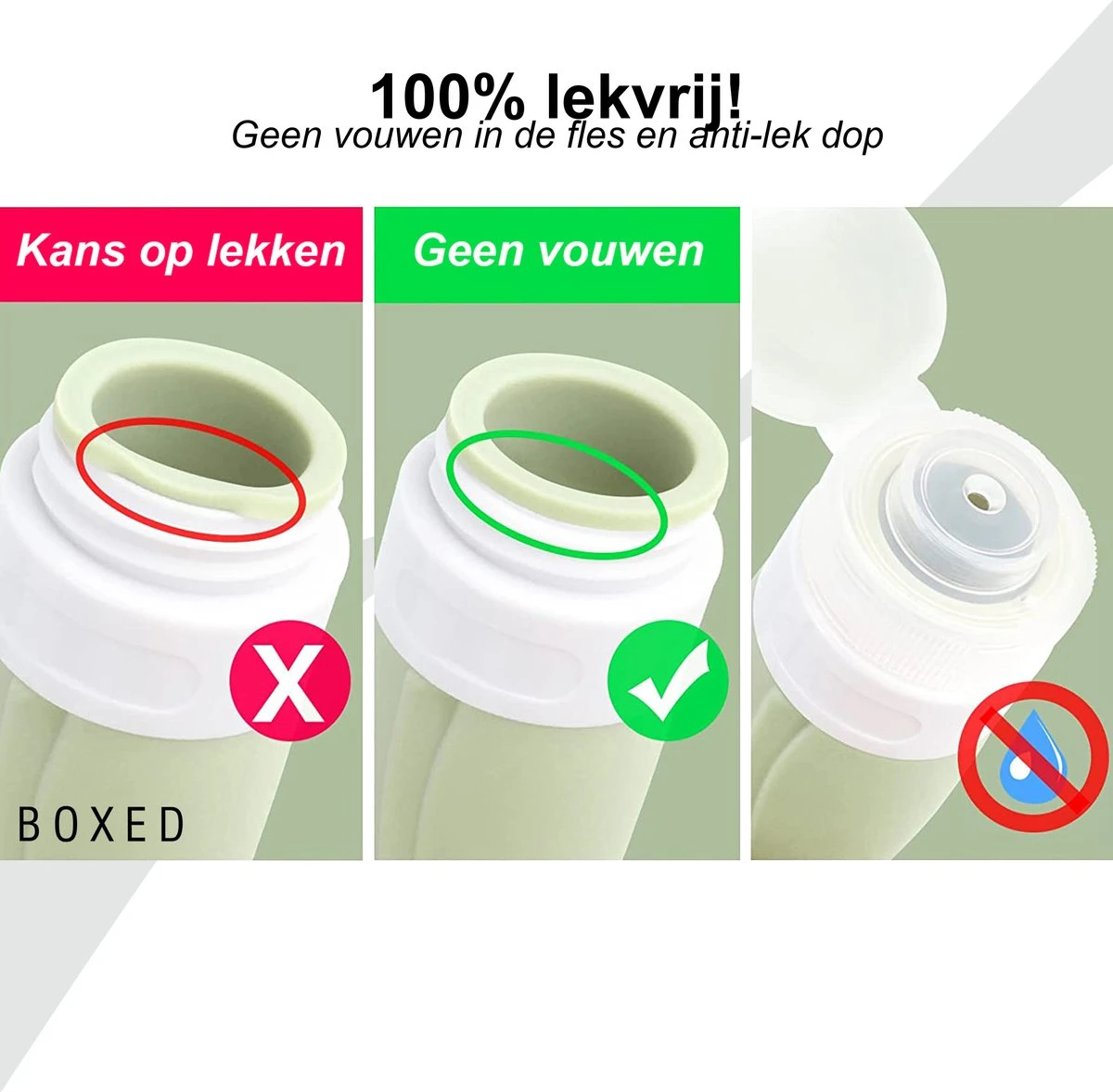 Boxed Reisflesjes Met Etui - Reisset - Verschillende Maten - Siliconen Navulbare Reisflacons - Reis Toilettas - Vliegtuig Handbagage 10 Boxed Reisflesjes Met Etui - Reisset - Verschillende Maten - Siliconen Navulbare Reisflacons - Reis Toilettas - Vliegtuig Handbagage - Afbeelding 8