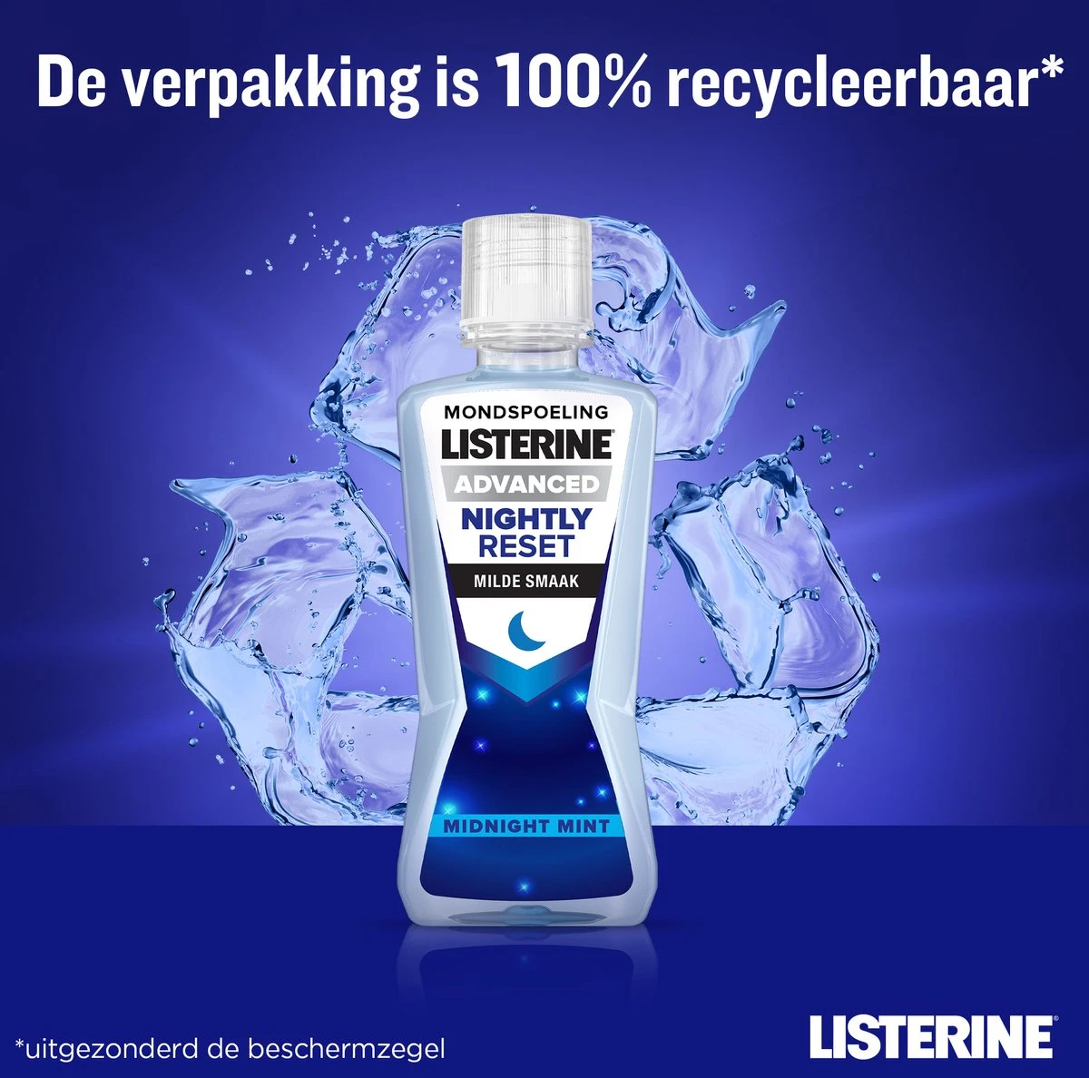 LISTERINE Nightly Reset Milde Smaak, Mondspoeling Met RAPID-FUSHION -technologie Voor Gebruik Tijdens De Nacht, Hermineraliseert Het Tandglazuur, 3 X 400 Ml 9 LISTERINE Nightly Reset Milde Smaak, Mondspoeling Met RAPID-FUSHION -technologie Voor Gebruik Tijdens De Nacht, Hermineraliseert Het Tandglazuur, 3 X 400 Ml - Afbeelding 7