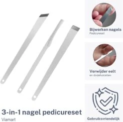 Viamart - Teen En Nagel Pedicure - Mes - Nagels Bijwerken - Voeten Schraper - (3 Stuks) -Winkel Voor Persoonlijke Verzorging 1200x1191 10