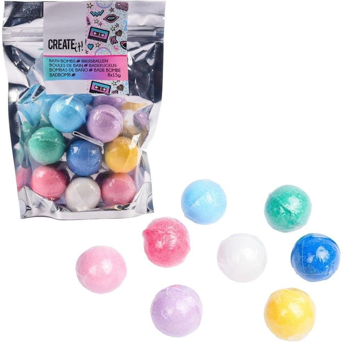 Create It Bruisballen - 8 Stuks 4 Create It Bruisballen - 8 Stuks - Afbeelding 2