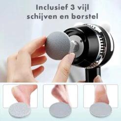 TTC - Elektrische Eeltverwijderaar - Stofzuigfunctie - 3 Snelheden - Inclusief 3 Vijlschijven & Borstel USB-Oplaadbaar -- Voetverzorging - Voetvijl Elektrisch - Pedicureset Elektrisch Voeten -Moederdag -Winkel Voor Persoonlijke Verzorging 1200x1198 30