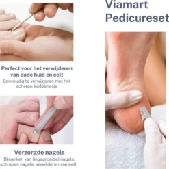 Viamart - Teen En Nagel Pedicure - Mes - Nagels Bijwerken - Voeten Schraper - (3 Stuks) -Winkel Voor Persoonlijke Verzorging 1200x1198 32