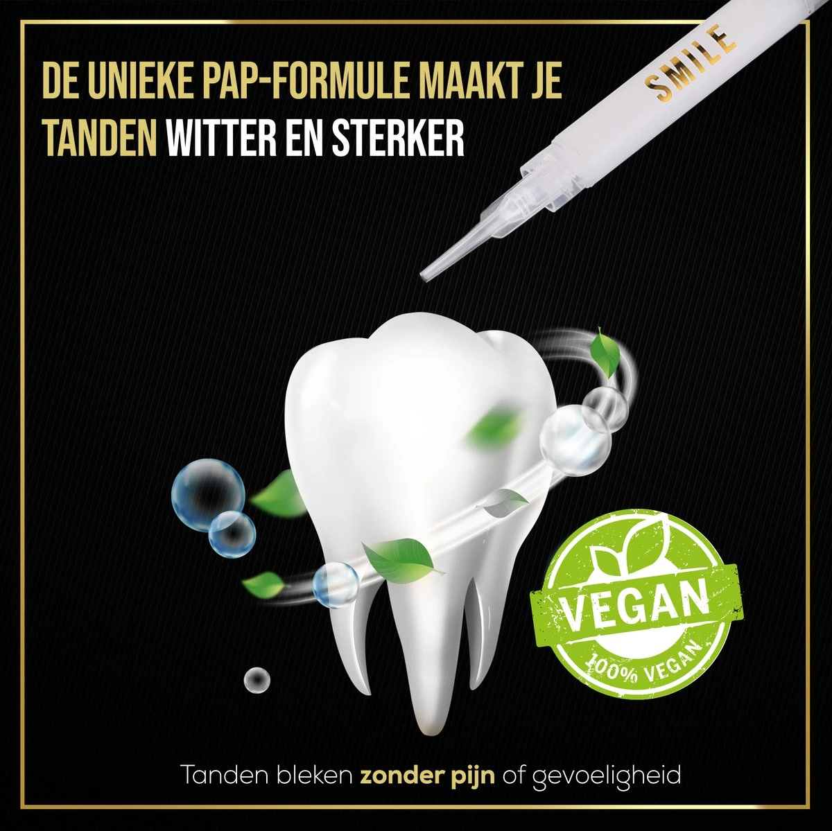 The Million Dollar Smile® Tandenbleekset Geschikt Voor Gevoelige Tanden - Zonder Peroxide (0%) - Wittere Tanden - 100% Natuurlijk - Tanden Bleken - Tandenblekers - Teeth Whitening Kit - Geen Gevoelige Tanden 8 The Million Dollar Smile® Tandenbleekset Geschikt Voor Gevoelige Tanden - Zonder Peroxide (0%) - Wittere Tanden - 100% Natuurlijk - Tanden Bleken - Tandenblekers - Teeth Whitening Kit - Geen Gevoelige Tanden - Afbeelding 6