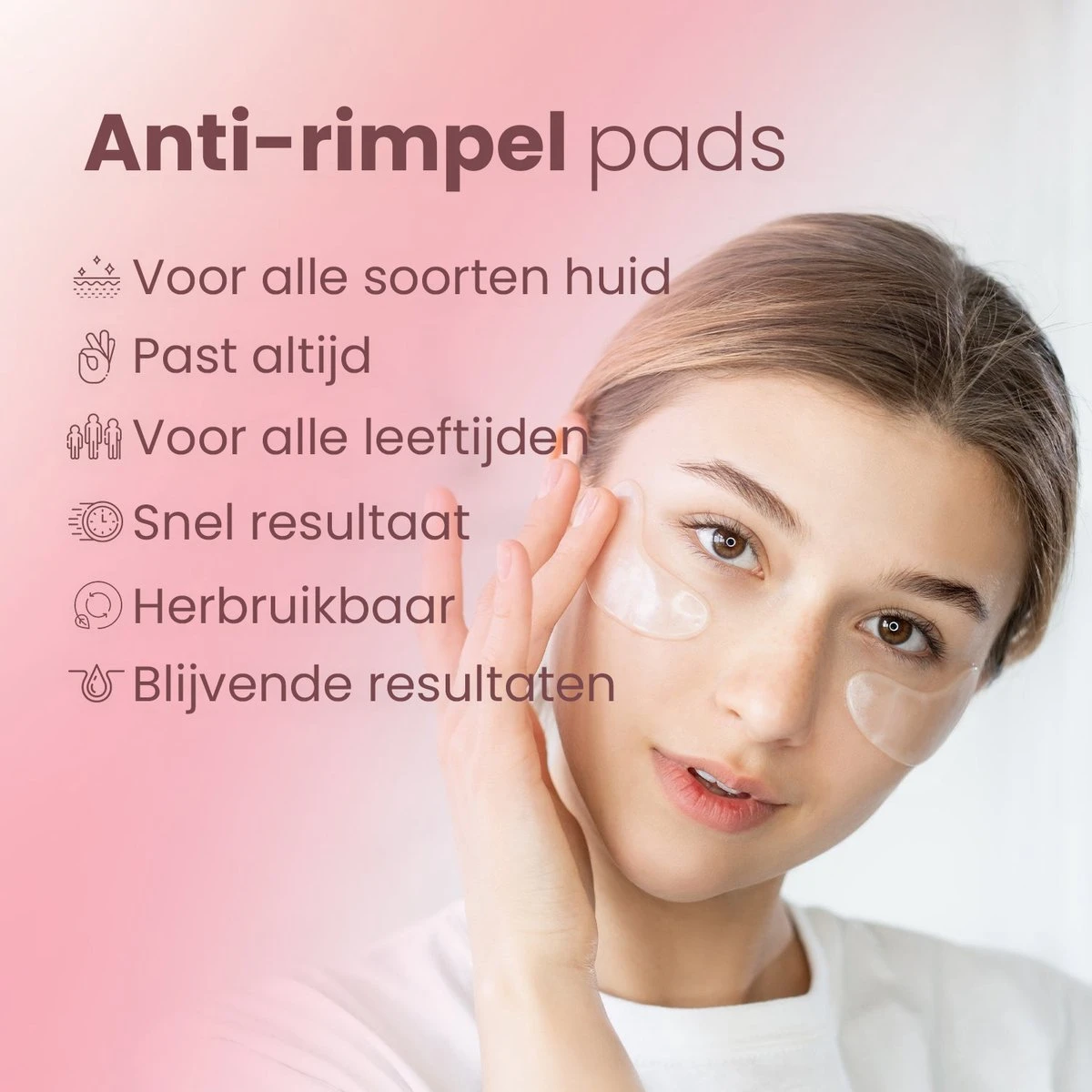 Anti Rimpel Pads - 11 Stuks - Tegen Rimpels En Fijne Lijntjes - Huidverstrakking - Huidverjonging - Anti Aging - Huidverzorging - Huidherstellende Patches - Collageen Eye Patches - Beauty Pads - Collageen Pads 4 Anti Rimpel Pads - 11 Stuks - Tegen Rimpels En Fijne Lijntjes - Huidverstrakking - Huidverjonging - Anti Aging - Huidverzorging - Huidherstellende Patches - Collageen Eye Patches - Beauty Pads - Collageen Pads - Afbeelding 2