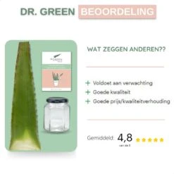 Dr. Green® 1x- Aloë Vera Blad - MAAK GEL IN 3 MINUTEN - 100% Puur - Biologisch -Winkel Voor Persoonlijke Verzorging 1200x1200 1023