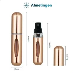Merkloos Mini Parfum Flesje - Goud - Lipstick Formaat - Navulbare Parfum Verstuiver -Winkel Voor Persoonlijke Verzorging 1200x1200 1168