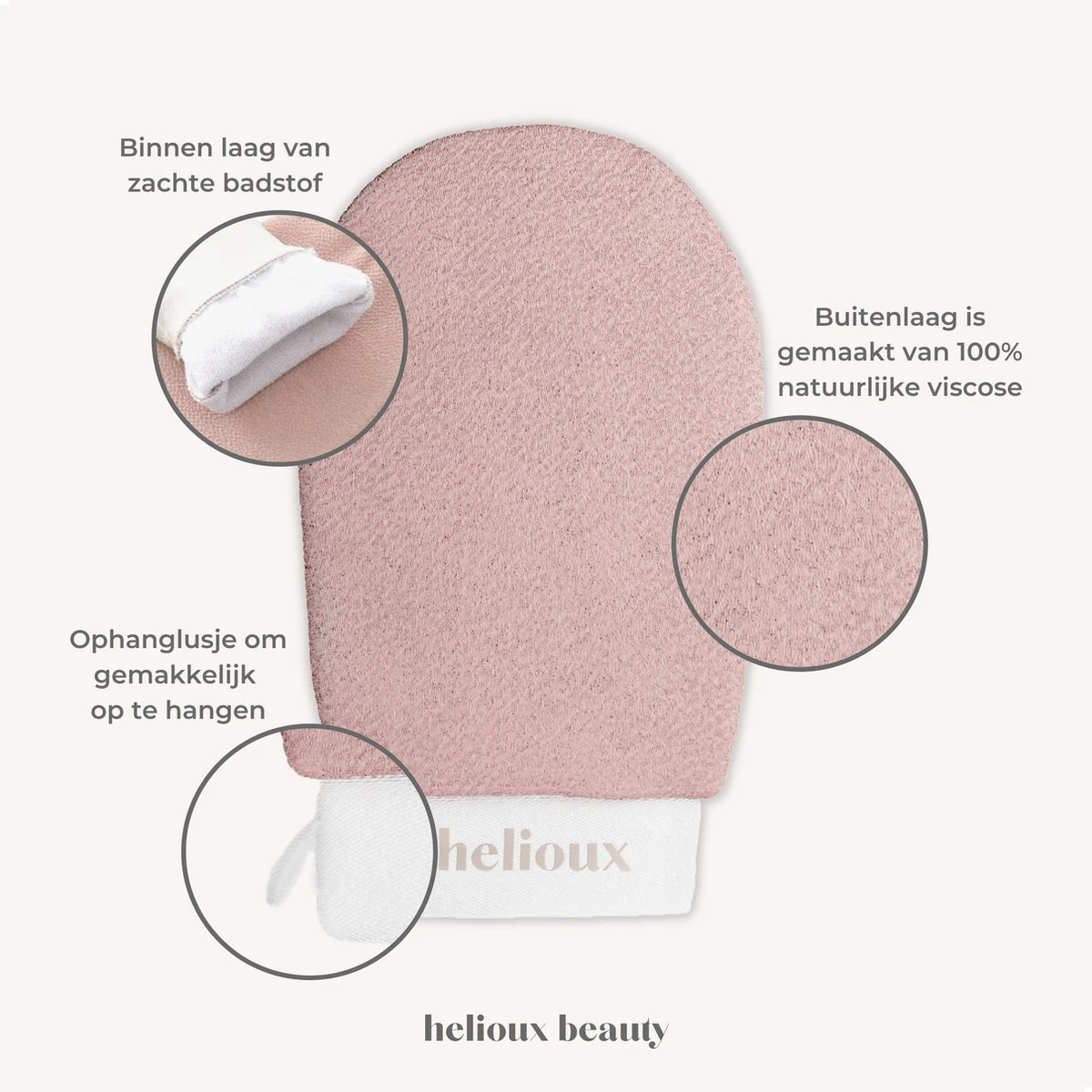 Helioux® Exfoliating Glove - Scrub Handschoen Washand - Voor Lichaam & Gezicht - Verwijderen Van Dode Huidcellen Of Zelfbruiner - Roze - Pink 4 Helioux® Exfoliating Glove - Scrub Handschoen Washand - Voor Lichaam & Gezicht - Verwijderen Van Dode Huidcellen Of Zelfbruiner - Roze - Pink - Afbeelding 2