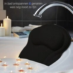 TIGIOO Luxe Home Spa Badkussen Small - Zwart Kussen Voor In Bad - Met 6 Zuignappen - Extra Comfort -Winkel Voor Persoonlijke Verzorging 1200x1200 1208