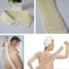 Loofah Massage Borstel - Massage Brush / Lichaamsborstel | Scrub Spons - Badspons - Douchespons - Rugmassage- | Sauna & Welness | Badborstel - Saunaborstel - Rugborstel - Huidborstel - Douche Borstel - Wasborstel - Beige