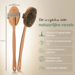 100% Natuurlijke Lichaamsborstel Met Lange Afneembare Steel - Rugborstel Badborstel Doucheborstel - Dry Brushing Huidborstel - Droogborstel - Douche -Winkel Voor Persoonlijke Verzorging 1200x1200 1226