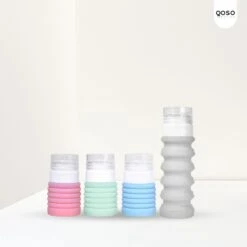 QOSO Reisflesjes Set 8-Delig | Reisflesjes Handbagage Opvouwbaar | Mini Shampoo & Reispotjes Hervulbaar Klein | Reisflesjes 100ml In 4 Kleuren | Navulbare Reisflesjes In Een Reisset -Winkel Voor Persoonlijke Verzorging 1200x1200 1276