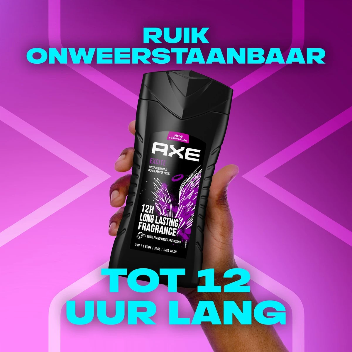 Axe Excite 3-in-1 Douchegel - 6 X 250 Ml - Voordeelverpakking 9 Axe Excite 3-in-1 Douchegel - 6 X 250 Ml - Voordeelverpakking - Afbeelding 7