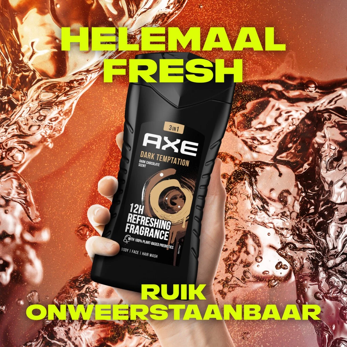 Axe Dark Temptation 3-in-1 Douchegel - 6 X 250 Ml - Voordeelverpakking 6 Axe Dark Temptation 3-in-1 Douchegel - 6 X 250 Ml - Voordeelverpakking - Afbeelding 4