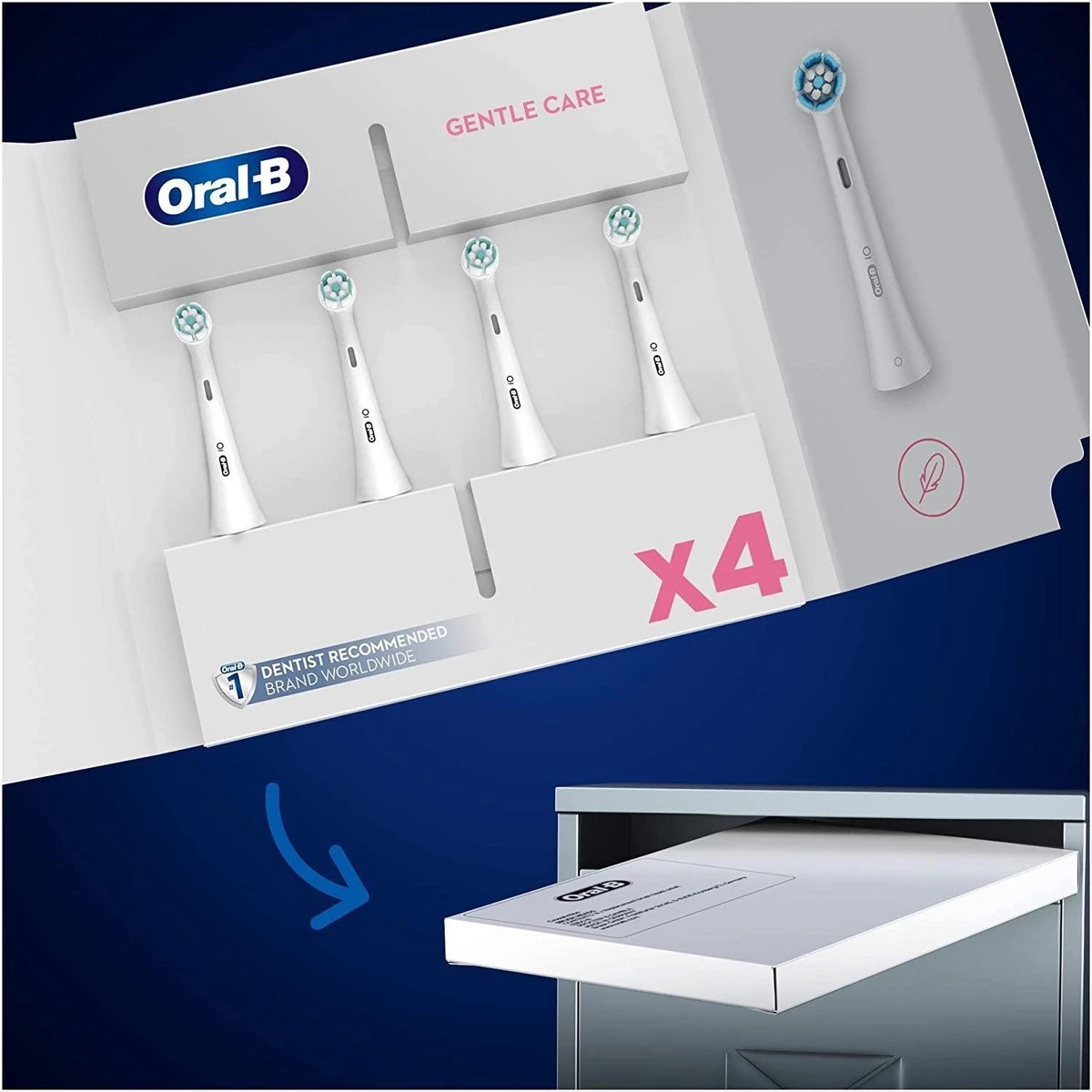 Oral B Oral-B IO Gentle Care Opzetborstels - 4 Stuks 8 Oral B Oral-B IO Gentle Care Opzetborstels - 4 Stuks - Afbeelding 6