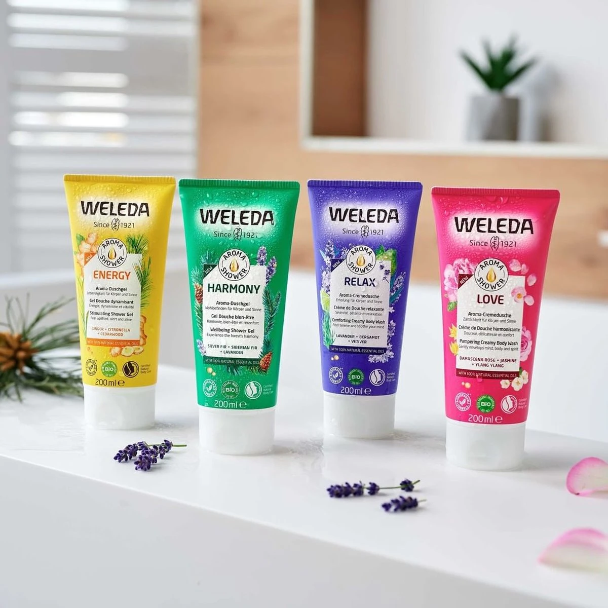 Weleda Aroma Shower Love Douchecrème 4 Weleda Aroma Shower Love Douchecrème - Afbeelding 2