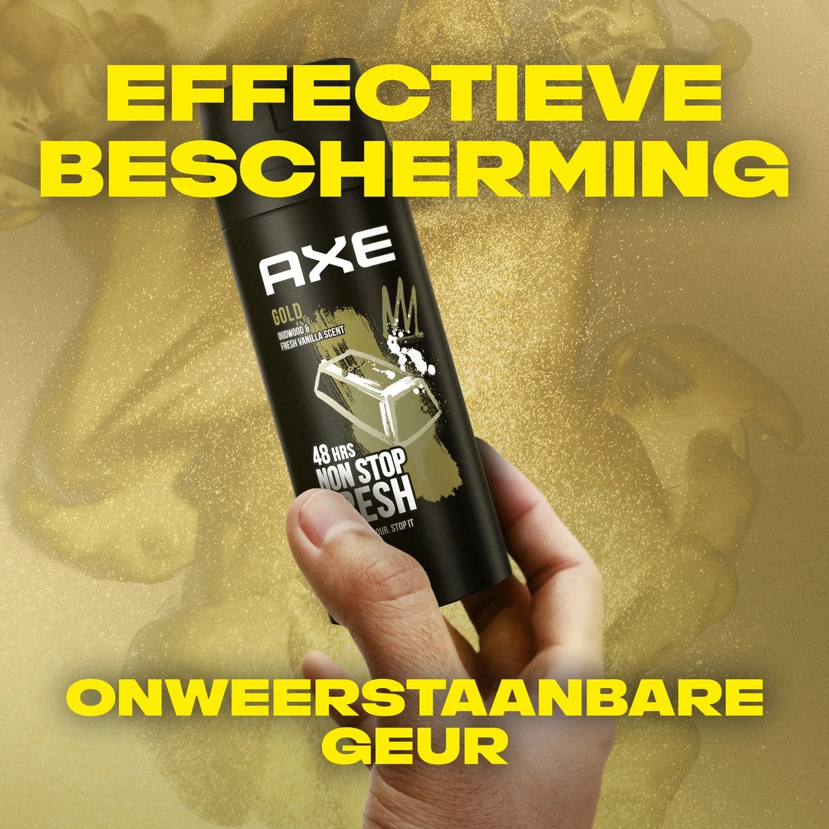 Axe Gold Bodyspray Deodorant - 6 X 150 Ml - Voordeelverpakking 6 Axe Gold Bodyspray Deodorant - 6 X 150 Ml - Voordeelverpakking - Afbeelding 4