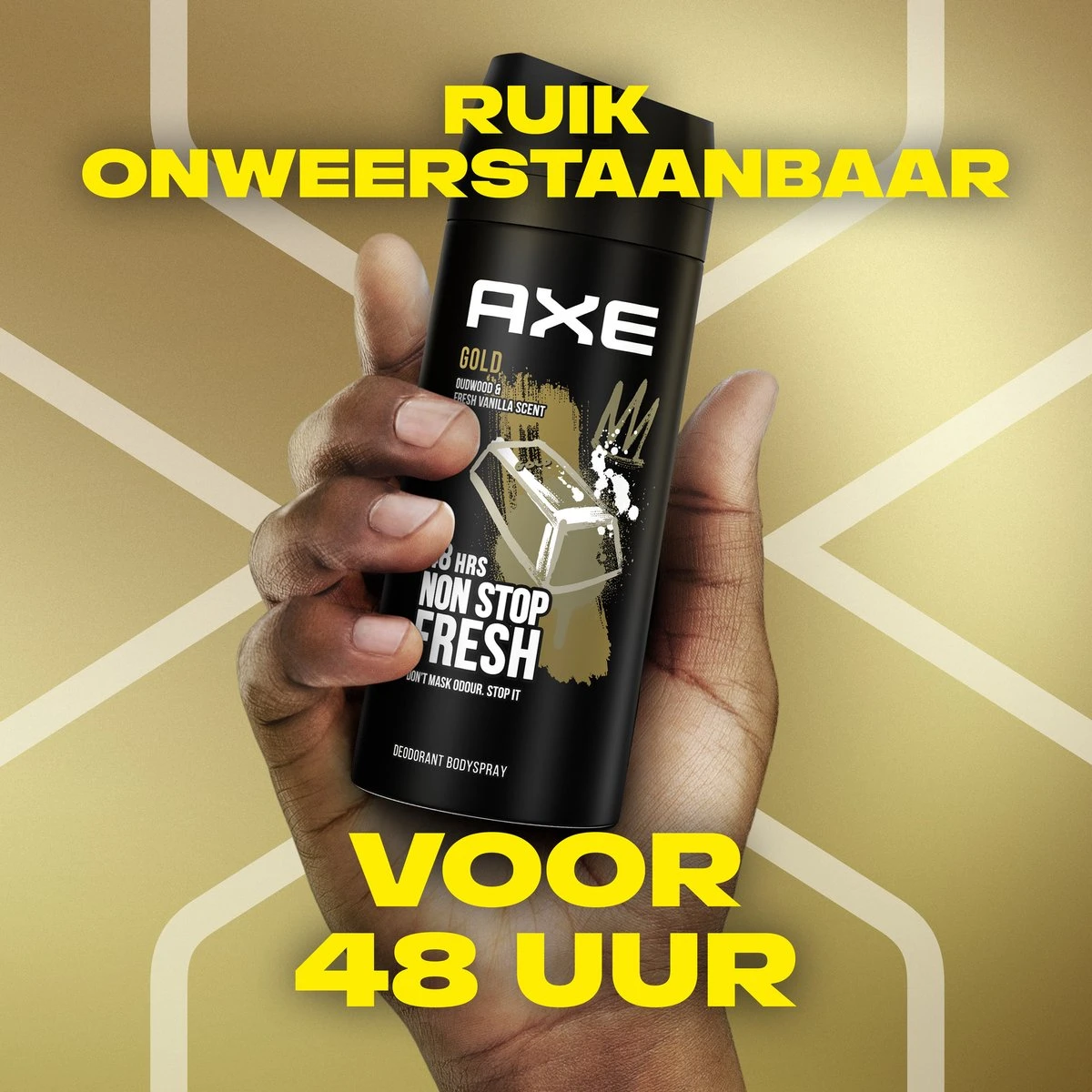 Axe Gold Bodyspray Deodorant - 6 X 150 Ml - Voordeelverpakking 8 Axe Gold Bodyspray Deodorant - 6 X 150 Ml - Voordeelverpakking - Afbeelding 6
