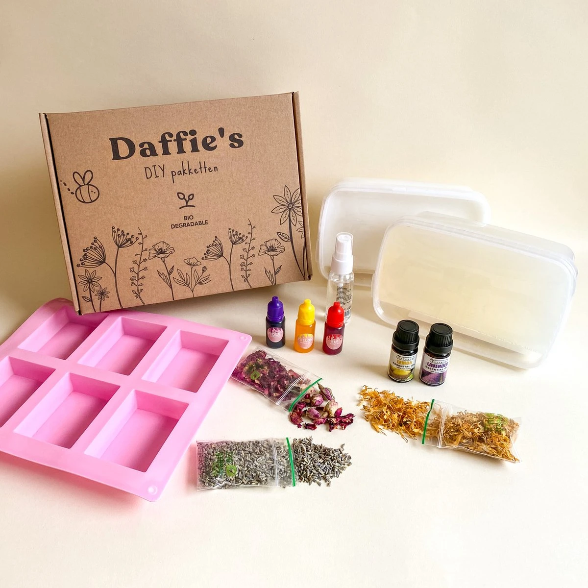 DIY XXL Zeep Pakket - 2 Kilo Gietzeep - Zelf Zeep Maken 3 DIY XXL Zeep Pakket - 2 Kilo Gietzeep - Zelf Zeep Maken