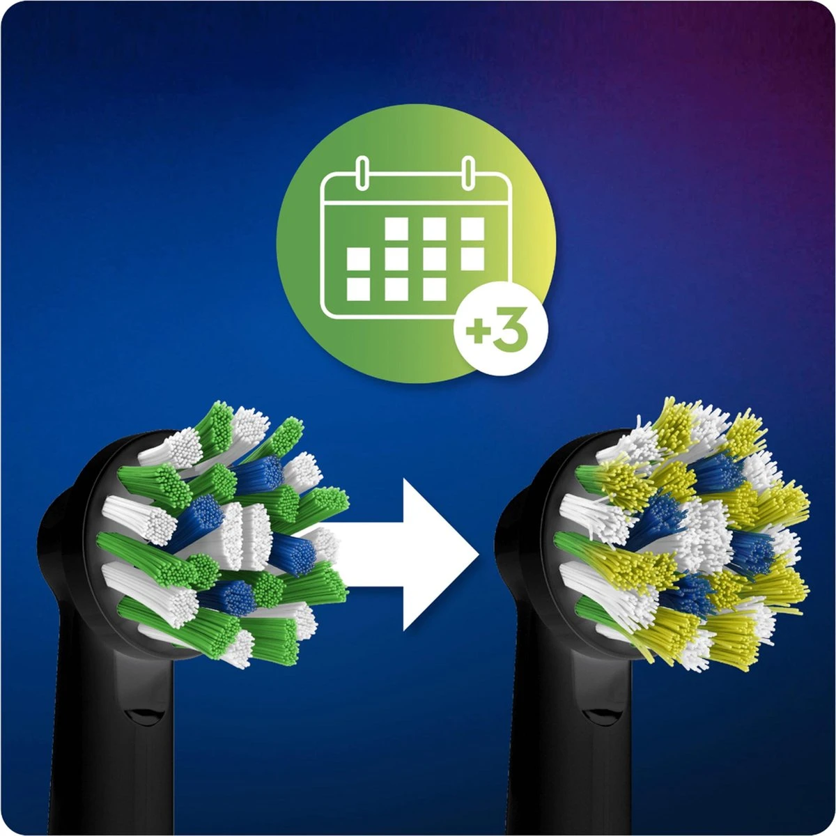 Oral B Oral-B CrossAction - Met CleanMaximiser-technologie - Opzetborstels - Zwart - 8 Stuks 12 Oral B Oral-B CrossAction - Met CleanMaximiser-technologie - Opzetborstels - Zwart - 8 Stuks - Afbeelding 10