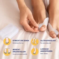 PURAVA® [6x] Hallux Valgus Teen Spreider - Inclusief Hygiënische Transportbox - Optimaal Comfort - BPA Vrij - Universele Maat -Winkel Voor Persoonlijke Verzorging 1200x1200 1883