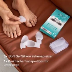 PURAVA® [6x] Hallux Valgus Teen Spreider - Inclusief Hygiënische Transportbox - Optimaal Comfort - BPA Vrij - Universele Maat -Winkel Voor Persoonlijke Verzorging 1200x1200 1885