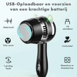 TTC - Elektrische Eeltverwijderaar - Stofzuigfunctie - 3 Snelheden - Inclusief 3 Vijlschijven & Borstel USB-Oplaadbaar -- Voetverzorging - Voetvijl Elektrisch - Pedicureset Elektrisch Voeten -Moederdag -Winkel Voor Persoonlijke Verzorging 1200x1200 1954