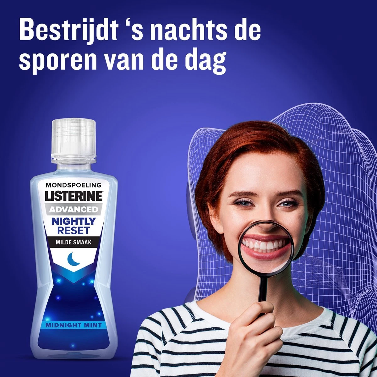 LISTERINE Nightly Reset Milde Smaak, Mondspoeling Met RAPID-FUSHION -technologie Voor Gebruik Tijdens De Nacht, Hermineraliseert Het Tandglazuur, 3 X 400 Ml 6 LISTERINE Nightly Reset Milde Smaak, Mondspoeling Met RAPID-FUSHION -technologie Voor Gebruik Tijdens De Nacht, Hermineraliseert Het Tandglazuur, 3 X 400 Ml - Afbeelding 4