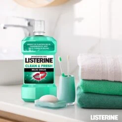 LISTERINE Clean & Fresh, Mondwater Met Essentiële Oliën En Fluoride, Zonder Alcohol, Bereikt De Plaatsen Die De Tandenborstel Mist – Zelfs Tussen De Beugel, 3 X 500 Ml 25 LISTERINE Clean & Fresh, Mondwater Met Essentiële Oliën En Fluoride, Zonder Alcohol, Bereikt De Plaatsen Die De Tandenborstel Mist – Zelfs Tussen De Beugel, 3 X 500 Ml -Winkel Voor Persoonlijke Verzorging 1200x1200 284