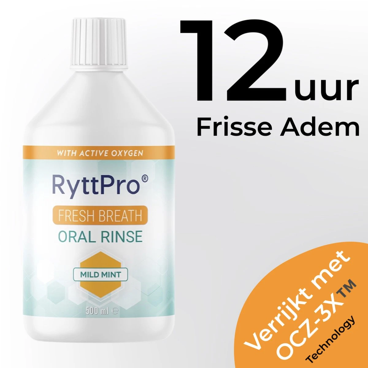RyttPro® Mondwater Slechte Adem (500 ML) Gezond Tandvlees - Actieve Zuurstof 4 RyttPro® Mondwater Slechte Adem (500 ML) Gezond Tandvlees - Actieve Zuurstof - Afbeelding 2