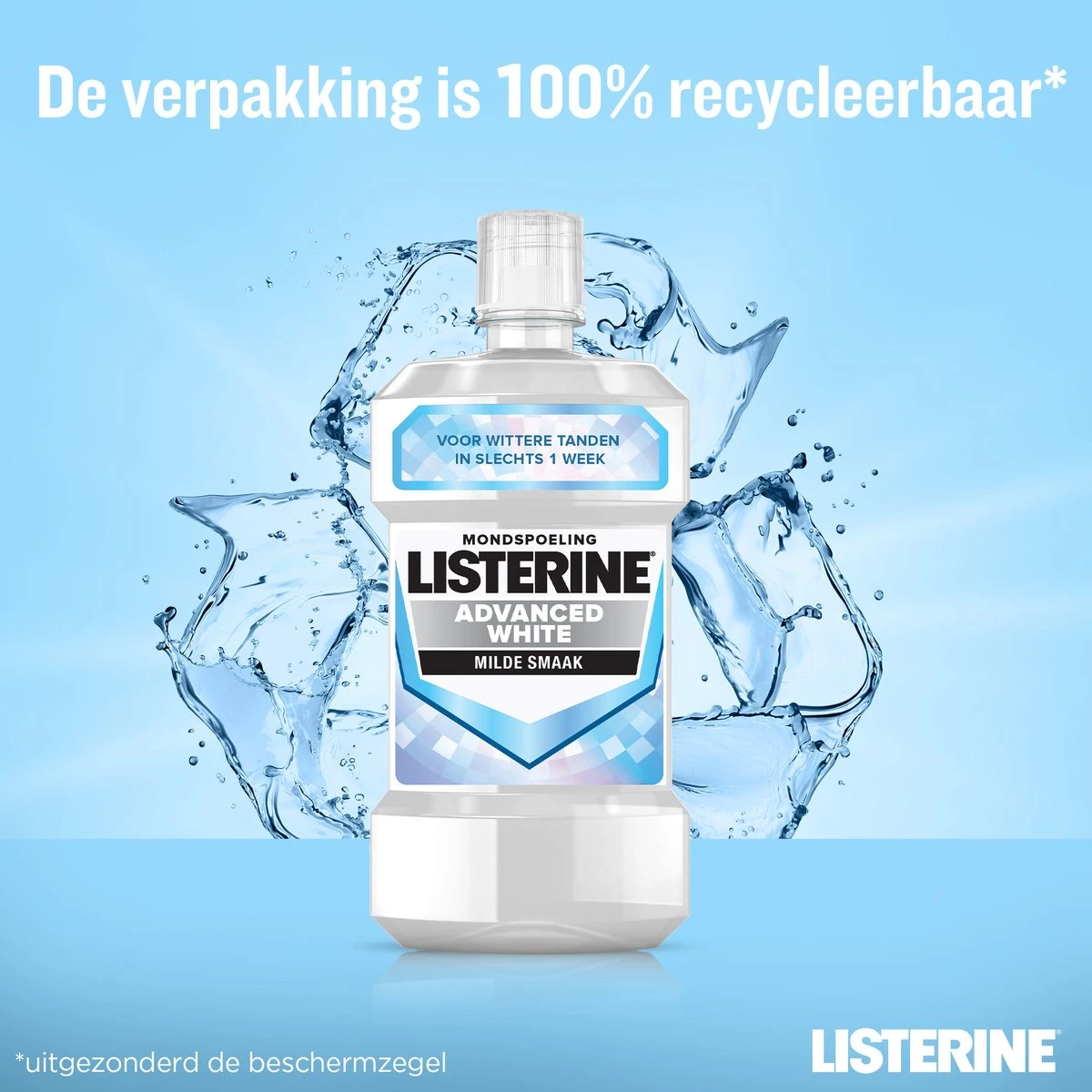 LISTERINE Advanced White Milde Smaak, Mondspoeling, Verwijdert Sterke Verkleuring Voor Wittere Tanden In Slechts 1 Week, 3x 500 Ml 8 LISTERINE Advanced White Milde Smaak, Mondspoeling, Verwijdert Sterke Verkleuring Voor Wittere Tanden In Slechts 1 Week, 3x 500 Ml - Afbeelding 6