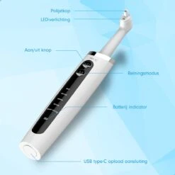 DEN-T® PRO P350 Elektrische Tandenpolijster - Wit - 5 Standen - 5 Opzetstukken - Polijstmachine - Polijstset - Tanden Polijsten - 17 DEN-T® PRO P350 Elektrische Tandenpolijster - Wit - 5 Standen - 5 Opzetstukken - Polijstmachine - Polijstset - Tanden Polijsten - -Winkel Voor Persoonlijke Verzorging 1200x1200 312