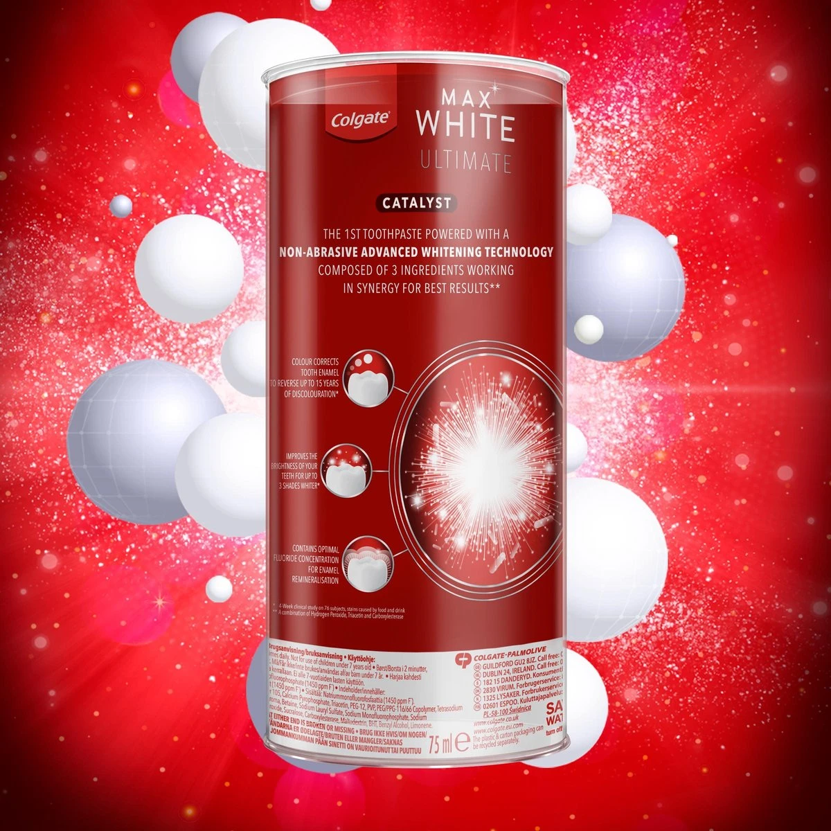 Colgate® Colgate Max White Ultimate Whitening Tandpasta 75ml 9 Colgate® Colgate Max White Ultimate Whitening Tandpasta 75ml - Afbeelding 7