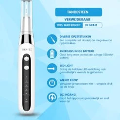 DEN-T® PRO U500 - Elektrische Sonische Tandsteen Verwijderaar - Wit -Winkel Voor Persoonlijke Verzorging 1200x1200 451