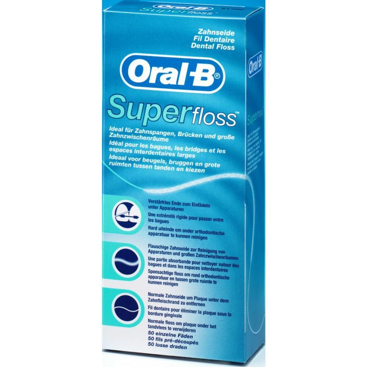 Oral B Oral-B Superfloss - 50 Stuks - Flosdraad 16 Oral B Oral-B Superfloss - 50 Stuks - Flosdraad - Afbeelding 14