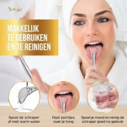 Xclusive-lifestyle® - Luxe RVS Tongschraperset - 4-Delige Professionele Tongreiniger - Mondverzorging - Mondhygiëne - Herbruikbaar En Duurzaam - Ayurveda - Aanbevolen Door Tandartsen -Winkel Voor Persoonlijke Verzorging 1200x1200 542