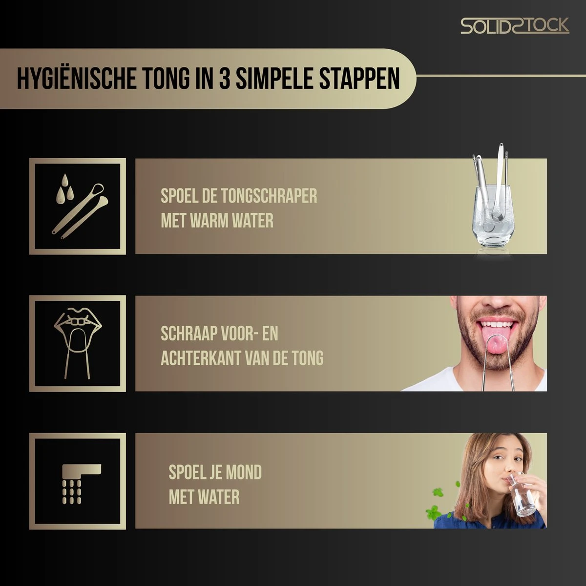 SolidStock Professionele Tongschraper Voor Mondverzorging - 4 Delige Tongreiniger - Ayurveda - RVS 5 SolidStock Professionele Tongschraper Voor Mondverzorging - 4 Delige Tongreiniger - Ayurveda - RVS - Afbeelding 3