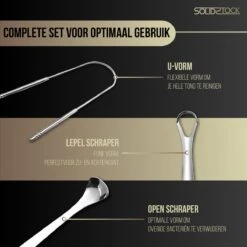 SolidStock Professionele Tongschraper Voor Mondverzorging - 4 Delige Tongreiniger - Ayurveda - RVS 13 SolidStock Professionele Tongschraper Voor Mondverzorging - 4 Delige Tongreiniger - Ayurveda - RVS -Winkel Voor Persoonlijke Verzorging 1200x1200 545