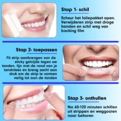 Diamond White - Teeth Whitening Strips - 28x Strips - Zonder Peroxide (0%) - Tandenbleekset - Tandenbleek Strips – Mint -Winkel Voor Persoonlijke Verzorging 1200x1200 56