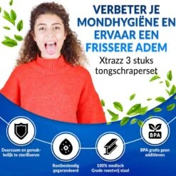 RVS Tongschraper Set - 4 Stuks - Mondverzorging - Tongreiniger, Tongborstel & Tong Schraper -Winkel Voor Persoonlijke Verzorging 1200x1200 567