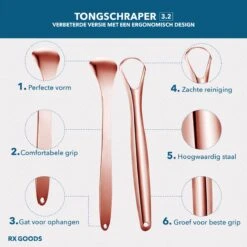 RX Goods Rosé Gouden Tongschraper Voor Mondverzorging – 4 Stuks – Duurzaam & Herbruikbaar -Winkel Voor Persoonlijke Verzorging 1200x1200 576