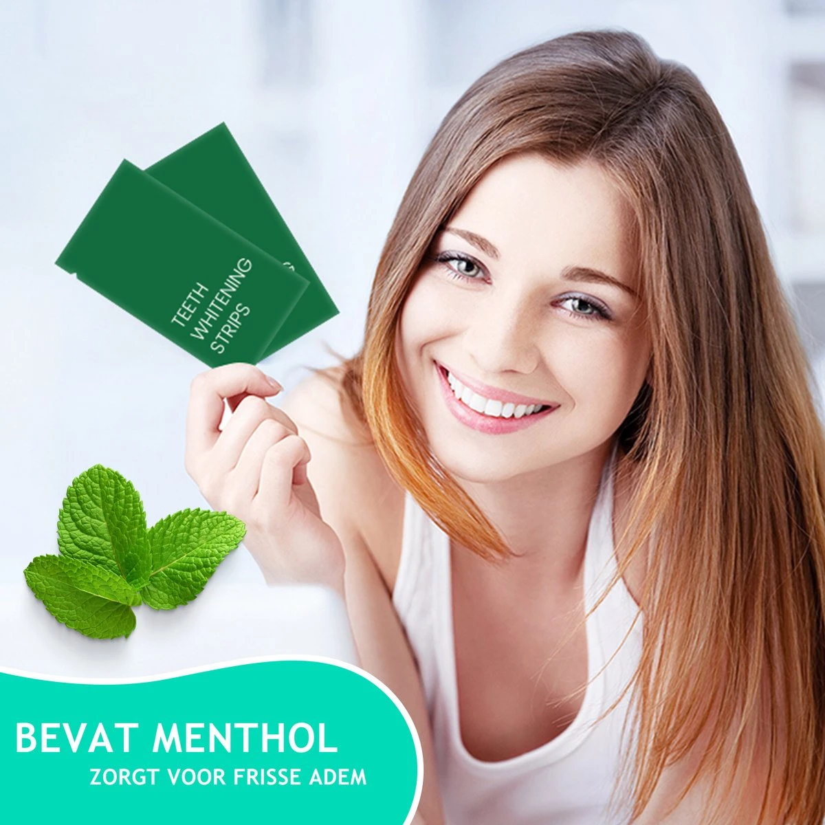 Dutchable Whitening Strips - Teeth Whitening Strips - Tandenbleek Strips - Met GRATIS Bamboe Tandenborstel - 100% Biologisch - Vegan - PAP+ 6 Dutchable Whitening Strips - Teeth Whitening Strips - Tandenbleek Strips - Met GRATIS Bamboe Tandenborstel - 100% Biologisch - Vegan - PAP+ - Afbeelding 4