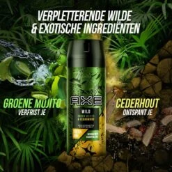 Axe Mojito & Cedarwood Pepper Bodyspray Deodorant - 6 X 150 Ml - Voordeelverpakking -Winkel Voor Persoonlijke Verzorging 1200x1200 749