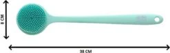 Blubs® – Badborstel – Dry Brush – Rug Scrubber – Lichaamsborstel – Rugborstel Douche Met Steel – Huidborstel – Doucheborstel – Bad- & Doucheaccessoires – Badborstel Met Steel – Doucheborstel Rugborstel – Siliconen Borstel – Massage – Cyaan -Winkel Voor Persoonlijke Verzorging 1200x374 1