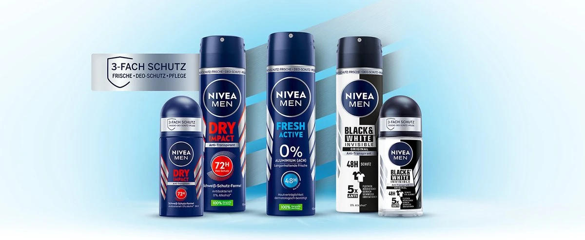 NIVEA MEN Dry Impact Deodorant Roller - 6 X 50 Ml - Voordeelverpakking 4 NIVEA MEN Dry Impact Deodorant Roller - 6 X 50 Ml - Voordeelverpakking - Afbeelding 2