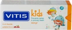 Vitis Kids - Tandpasta & Gel - 2+ Jaar - 50ml - Kersen Smaak -Winkel Voor Persoonlijke Verzorging 1200x510