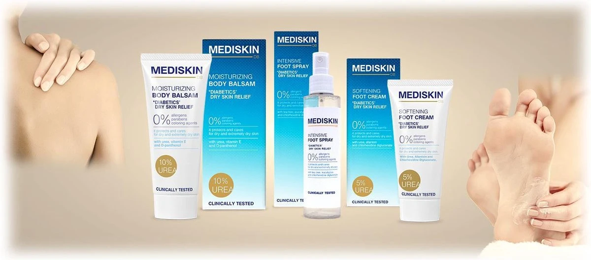 Mediskin Softening Foot Cream - Voetencreme - Voor (Extreem) Droge Voeten - Vermindert Huidirritaties/Roodheid/Jeuk - Rijk Aan Ureum 6 Mediskin Softening Foot Cream - Voetencreme - Voor (Extreem) Droge Voeten - Vermindert Huidirritaties/Roodheid/Jeuk - Rijk Aan Ureum - Afbeelding 4